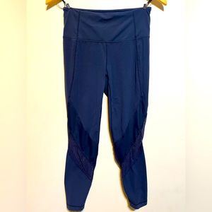 Small Outdoor Voices navy black heather full length leggings